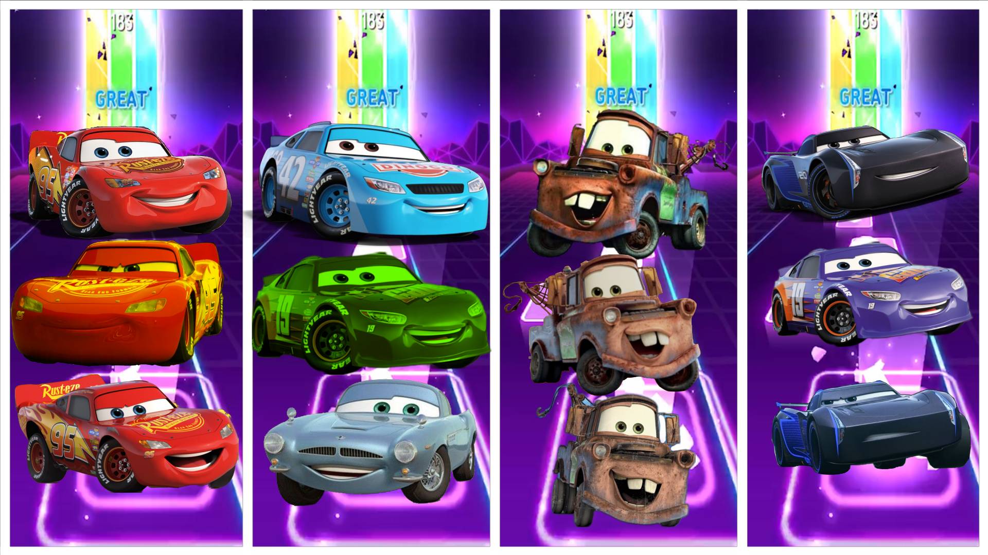 Cars 3 Mater 🚗 Lightning McQueen Eater 🚕   Lightning McQueen 🏎 Cars Mater Exe  X Coffin Dance🚕🚕