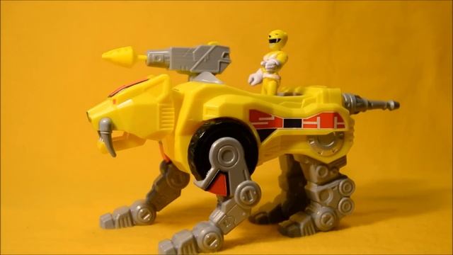 Imaginext Power Rangers Yellow Ranger & Sabertooth Tiger Zord and Putty Patrol Pack смотреть онлайн