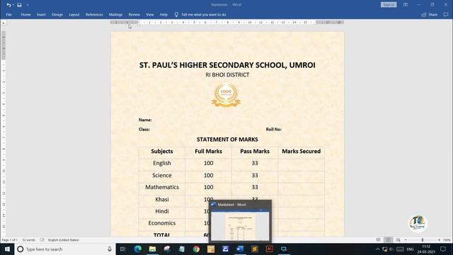Kumno Ban Shna Ïa Ka Marksheet Ba Lah Ban Auto Generate Ïa Ki Data? смотреть онлайн