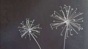 МК скульптура из проволоки "Одуванчик"