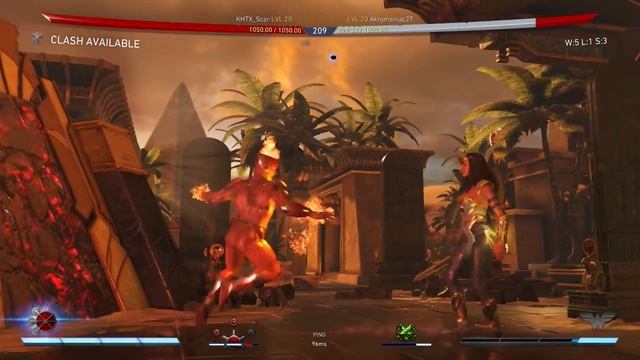 Injustice 2 - Akro (Wonder Woman) vs Scar (Flash/Superman/Firestorm) Pt. 1 смотреть онлайн