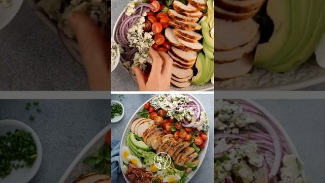 Cobb Salad loaded with chicken, crispy bacon #shorts смотреть онлайн
