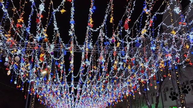 Новогодние гирлянды в Оренбурге