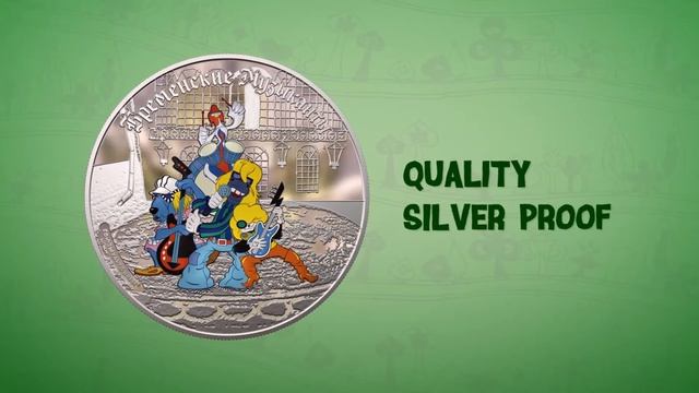 Town Musicians Of Bremen 2011 Soyuzmultfilm Series Cook Islands Silver Proof Coins