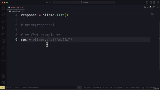 03. Ollama Python Library - Chatting with a Model смотреть онлайн