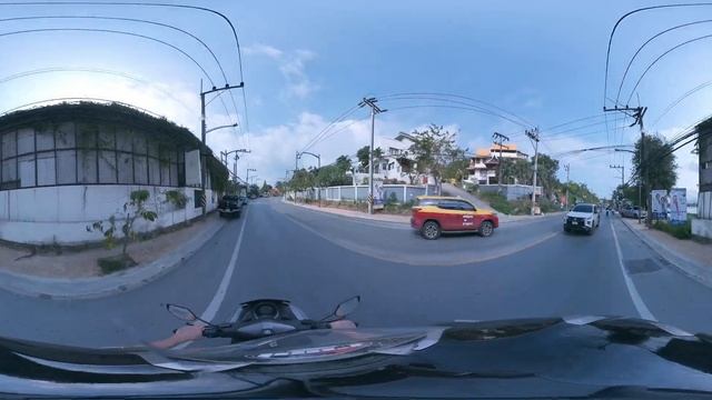 Koh Samui motorbike trip Bangrak and Big Bhudda enjoy the VR #360video смотреть онлайн