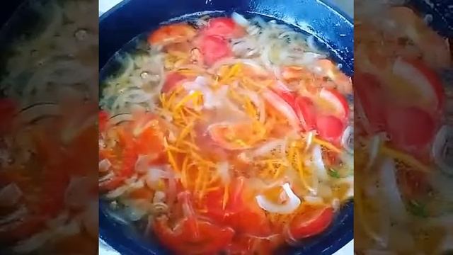 Шурпа из Индейки в Казане. Готовим в Казане. смотреть онлайн