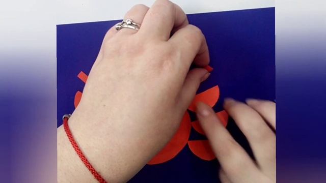 аплікація (аплікація з кружечків) "Краб" смотреть онлайн