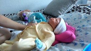 Утро с Аделиной и Аришкой