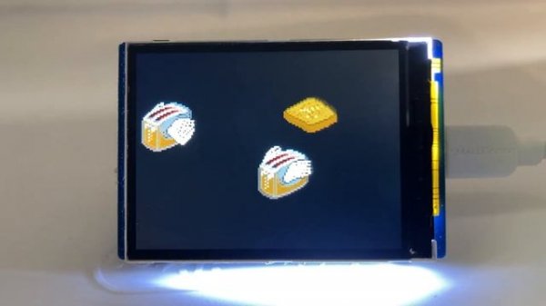 Raspberry Pi Pico Flying Toasters on Waveshare Pico-LCD-2 in MicroPython