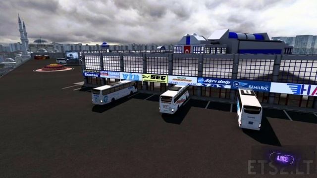 BIGGEST BUS TERMINAL MOD 2021 ETS2 1.42 смотреть онлайн