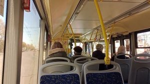 Поездка на автобусе ЛиАЗ-5292.67 (CNG) №019 по 20 маршруту **С ИНФОРМАТОРОМ** | г. Вологда