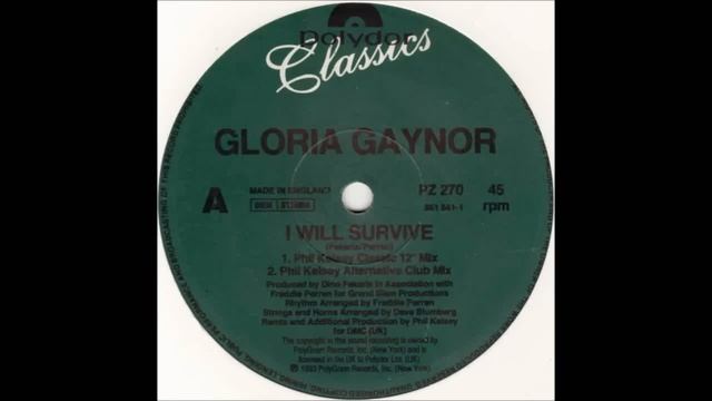 (1993) Gloria Gaynor - I Will Survive [Phil Kelsey Classic 12" RMX] смотреть онлайн