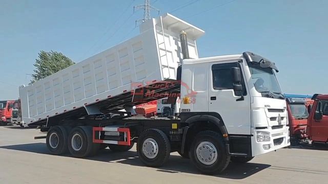 Used Sinotruk HOWO 12 tires dump truck 375 HP tipper 8x4 смотреть онлайн