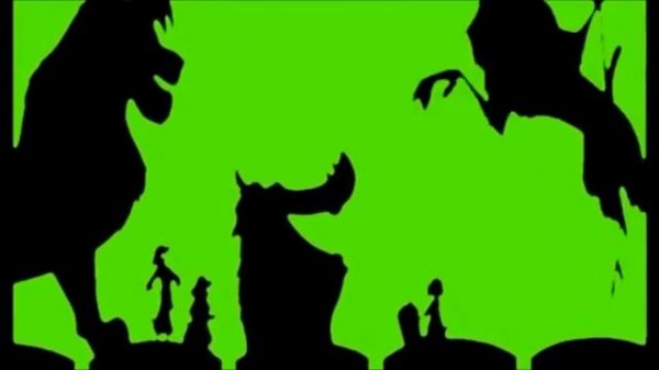Timon and Pumbaa Rewind Green Screen
