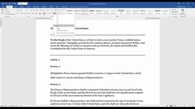 Adding and Removing Spaces Before or After a Paragraph in Word 2016 for PC смотреть онлайн