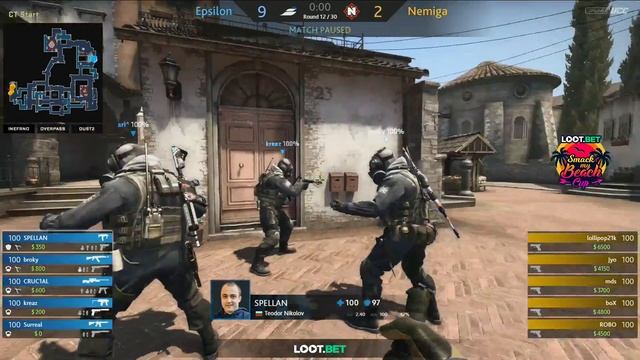(RU) Nemiga vs Epsilon | Loot.bet Smack My Beach Cup | map 1 | by @Zloba_13 & @Mr_Zais смотреть онлайн