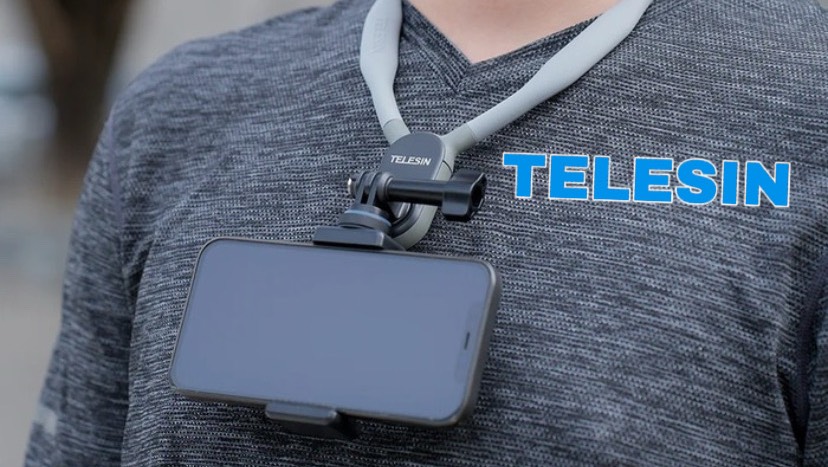 ТОПОВЫЙ ГАДЖЕТ ДЛЯ СЪЕМКИ ОТ ФИРМЫ TELESIN. Гибкое крепление на шею для экшн камеры и смартфона. смотреть онлайн