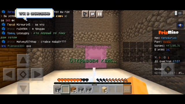 Стал топ по баланс с открывом 1.000.000.000$ на сервере FrizMine.ru