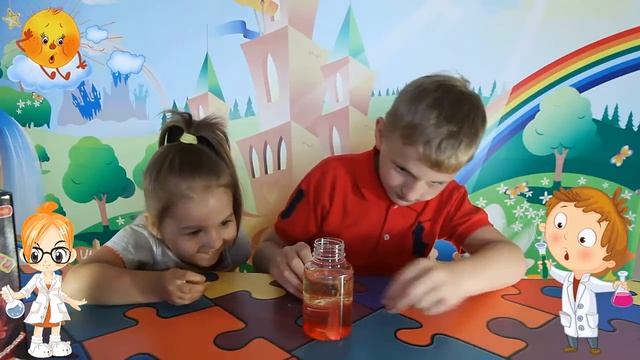 ЛАВА ЛАМПА - DIY | Как сделать ЛАВА ЛАМПА своими руками | В гостях у Алисы и Егора смотреть онлайн