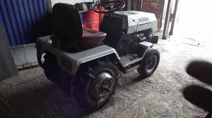 #122 Мини трактор #АМЖК-8 для огорода / #Адаптер для мотоблока НЕВА (проба)