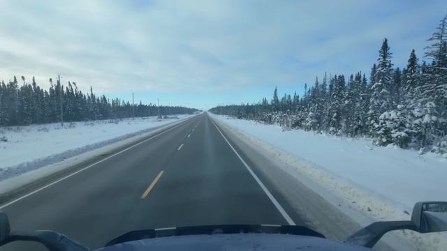 Север Канады!! Испытание морозом для русского дальнобойщика!!! смотреть онлайн