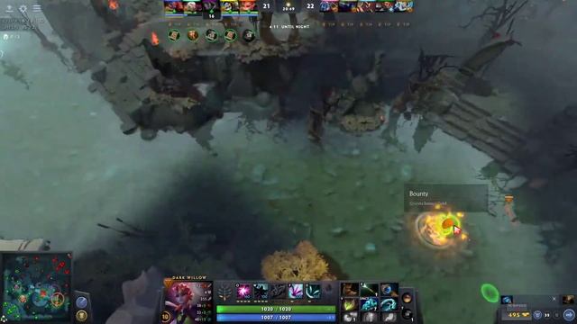 #dota 2 Dark Willow meeting noob slark cant killing team mate and just want to kill zues haha смотреть онлайн