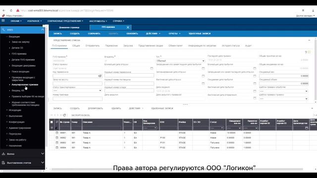 Процесс Аннулирование ASN в Инфор WMS 11.0.3 / Process of Cancellation of ASN in Infor WMS 11.0.3 смотреть онлайн