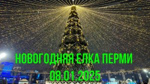 Новогодняя елка Перми 08.01.2025