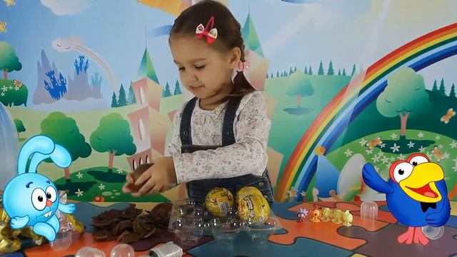 #СМЕШАРИКИ от ЧУПА ЧУПС Открываем шоколадные шары Chupa Chups Smeshariki Unboxing Chocolate Eggs смотреть онлайн