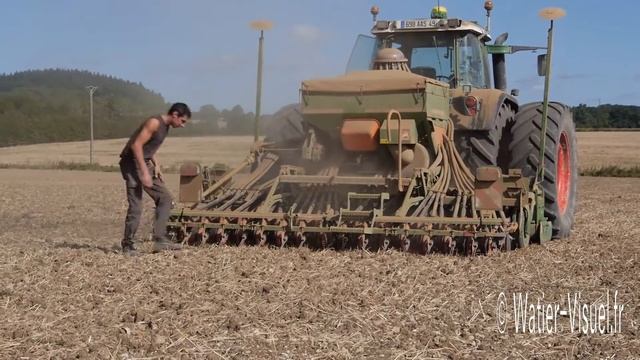 Semis de colza avec un semoir Amazone AD-P 403 Special смотреть онлайн