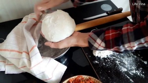 Вареники с капустой. Заварное тесто.