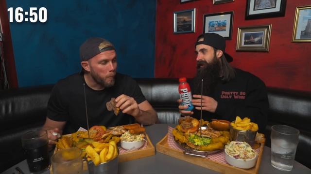 THAT UNBEATEN BURGER CHALLENGE WITH THAT SWEARY PERSONAL TRAINER GUY...JAMES SMITH | BeardMeatsFood смотреть онлайн