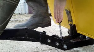 Эффективные тормоза на мотоблочный прицеп, от детского квадрика.#Shorts