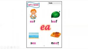 long vowel e (e_e , ee , ea )