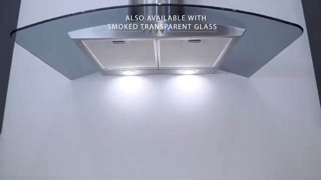 Comfee Curved Glass Range Hood 30 Inch 450 CFM 3 Speed Gesture, Touch Control Panel (CVG30W9AST) смотреть онлайн