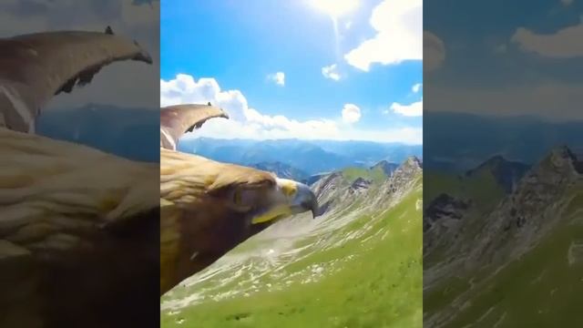 Photography from the perspective of a falcon bird😍 смотреть онлайн
