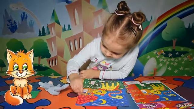 #Аппликации для детей | Умная аппликация Кот Васька смотреть онлайн