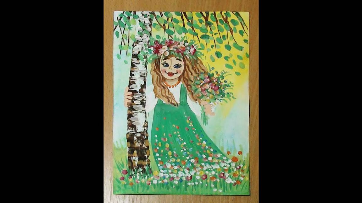 Весна-красавица. Весна рисовать. Пошаговая инструкция как нарисовать девочку весну гуашью. смотреть онлайн