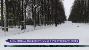 В Петербурге открылась лыжная трасса в Приморском парке Победы