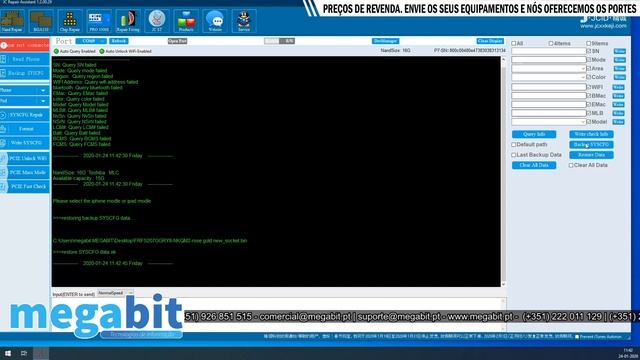 Reparação e Upgrade de Nand iPhone com JC PRO 1000S e com JC P7 e Software Assistance Repair смотреть онлайн