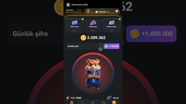 hamster kombat günlük şifre 06.07.2024 #hamsterkombat #trending #keşfet #shorts смотреть онлайн