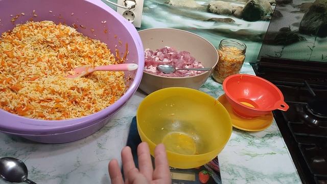 Рисовая каша со свининой в автоклаве / Rice porridge with pork in an autoclave смотреть онлайн