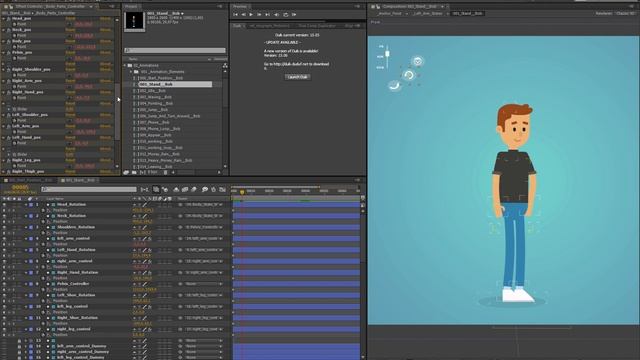 Rigged Characters for After Effects - Template - Videotutorial1 смотреть онлайн