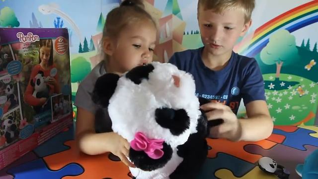 ❀ Панда PomPom, обзор. Pom Pom My Baby Panda FurReal Friends Hasbro смотреть онлайн