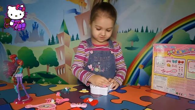 Хелло Китти шкатулка с украшениями | Распаковка и обзор Hello Kitty Jewelry Box with accessories смотреть онлайн