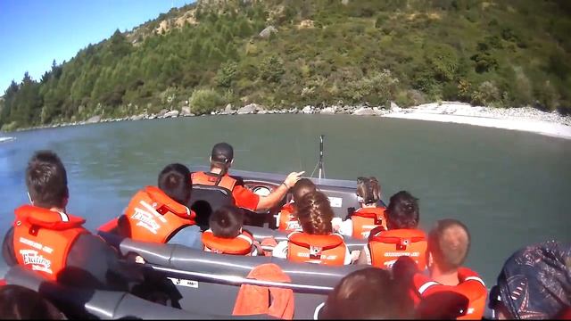 Shotover Jet Boat, Queenstown, New Zealand смотреть онлайн