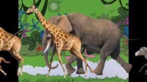 Animals stampede pink