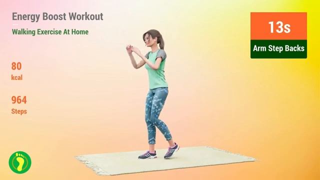 20 минут энергичная тренировка дома, подойдет начинающим