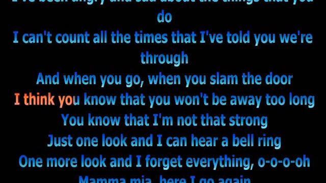 Mamma Mia - ABBA + Lyrics смотреть онлайн